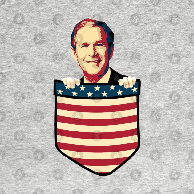 George W Bush In my pocket by Nerd_art